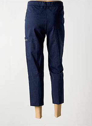 Pantalon 7/8 stretch taille normale bleu ANNA MONTANA femme