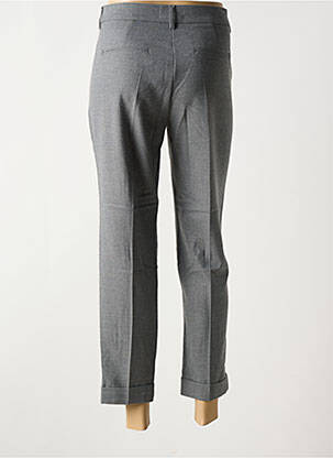 Pantalon 7/8 taille à pinces taille normale gris ANNA MONTANA femme