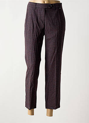 Pantalon 7/8 taille à pinces taille normale violet ANNA MONTANA femme