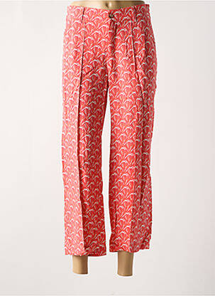 Pantalon 7/8 taille haute taille haute orange ANNA MONTANA femme