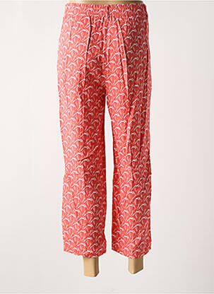 Pantalon 7/8 taille haute taille haute orange ANNA MONTANA femme