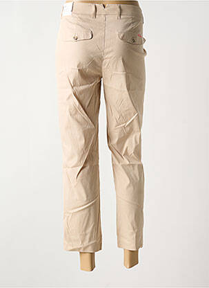 Pantalon 7/8 taille à pinces taille normale beige ANNA MONTANA femme