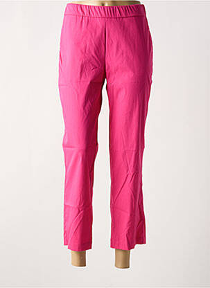 Pantalon 7/8 taille à pinces taille normale rose ANNA MONTANA femme