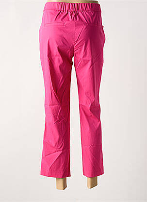 Pantalon 7/8 taille à pinces taille normale rose ANNA MONTANA femme