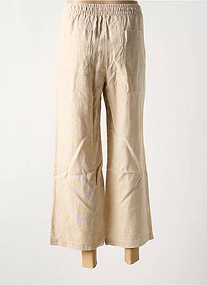 Pantalon 7/8 taille élastique taille normale beige ANNA MONTANA femme