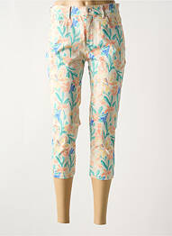 Pantacourt stretch taille normale beige ANNA MONTANA femme