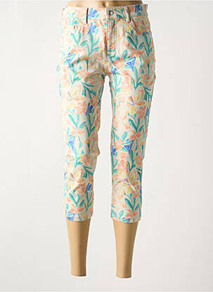 Pantacourt stretch taille normale beige ANNA MONTANA femme