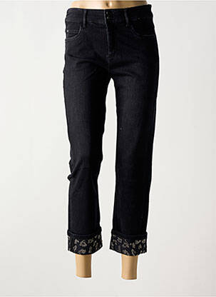 Jeans coupe droite noir ANNA MONTANA pour femme