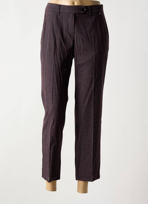 Pantalon 7/8 taille à pinces taille normale violet ANNA MONTANA femme