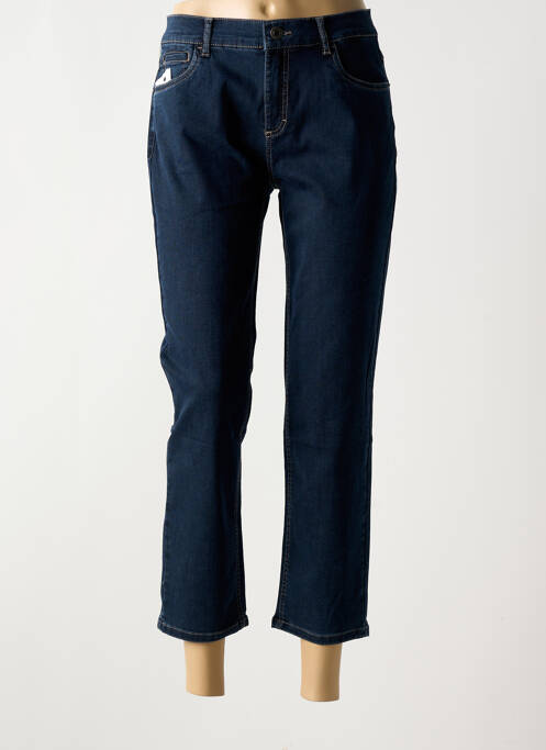 Jeans coupe slim tissage brut taille normale bleu ANNA MONTANA femme