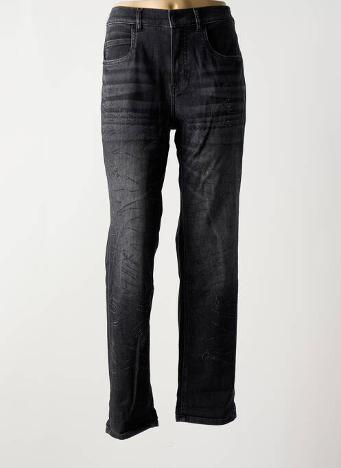 Jeans coupe droite noir ANNA MONTANA femme