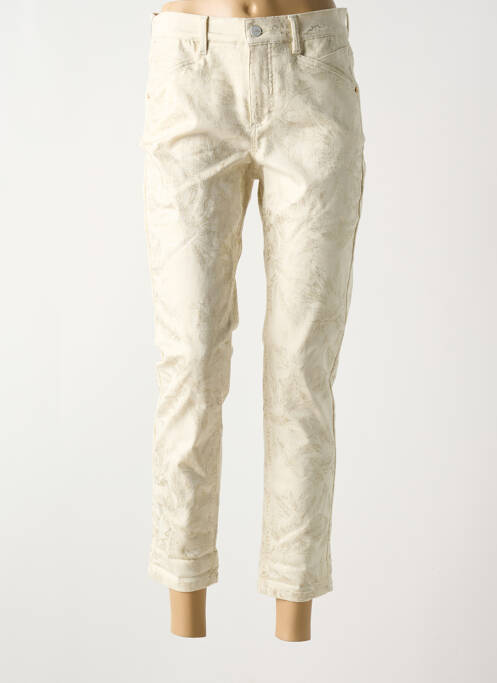 Pantalon 7/8 beige ANNA MONTANA pour femme