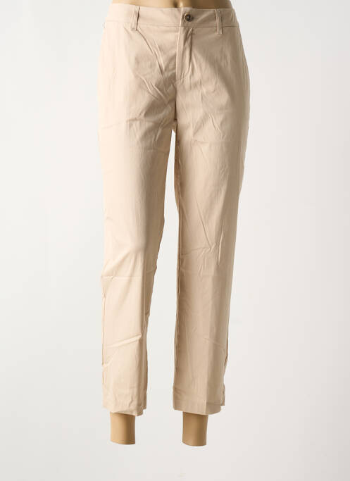 Pantalon 7/8 beige ANNA MONTANA pour femme