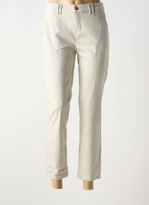 Pantalon 7/8 beige ANNA MONTANA pour femme