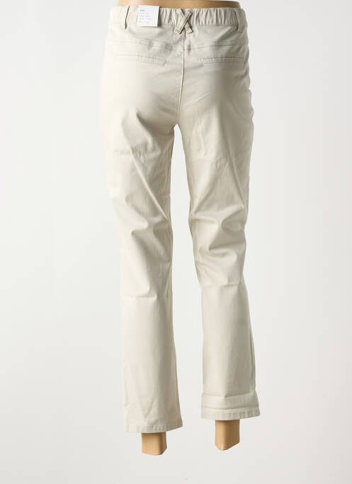 Pantalon 7/8 beige ANNA MONTANA pour femme