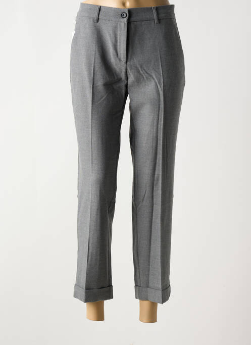 Pantalon 7/8 gris ANNA MONTANA pour femme