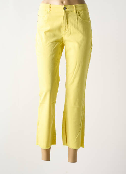 Pantalon 7/8 jaune ANNA MONTANA pour femme