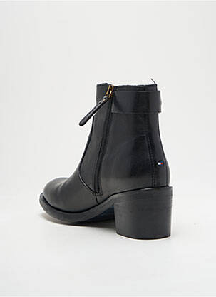 Bottines/boots matière lisse talon de 4 à 6cm noir TOMMY HILFIGER femme