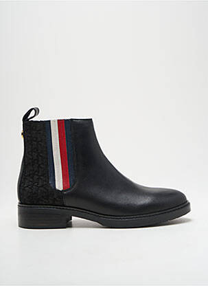 Bottines/boots matière lisse talon plat jusqu'à 3cm noir TOMMY HILFIGER femme