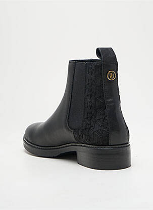 Bottines/boots matière lisse talon plat jusqu'à 3cm noir TOMMY HILFIGER femme