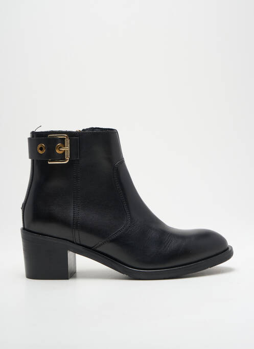 Bottines/boots matière lisse talon de 4 à 6cm noir TOMMY HILFIGER femme