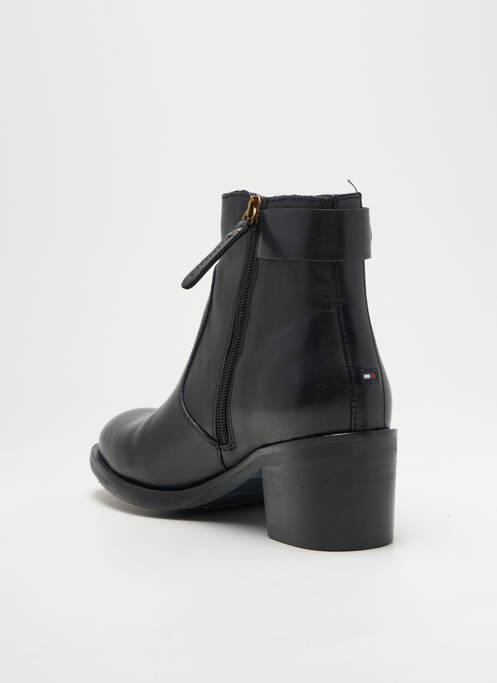 Bottines/boots matière lisse talon de 4 à 6cm noir TOMMY HILFIGER femme