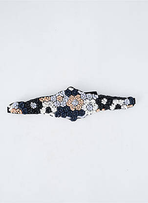 Ceinture effet matière satinée noir SUNCOO femme