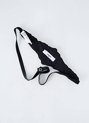 Ceinture effet matière satinée noir SUNCOO femme