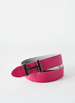 Ceinture effet matière satinée rose TOMMY HILFIGER femme