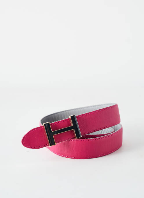 Ceinture effet matière satinée rose TOMMY HILFIGER femme