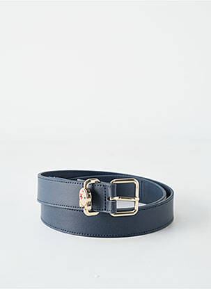 Ceinture effet matière satinée bleu TOMMY HILFIGER femme