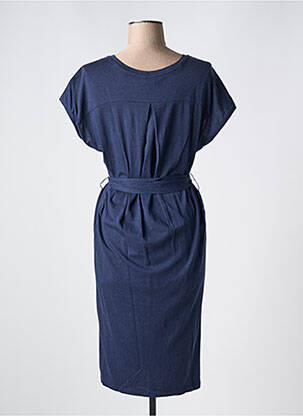 Robe mi-longue manches courtes manches courtes bleu GANT femme