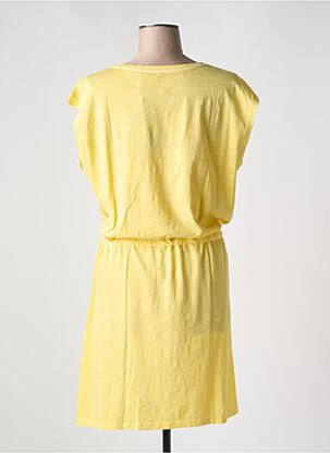 Robe mi-longue manches courtes manches courtes jaune GANT femme