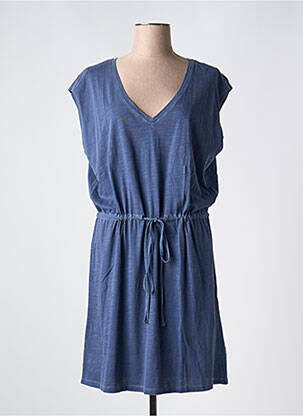 Robe mi-longue manches courtes manches courtes bleu GANT femme
