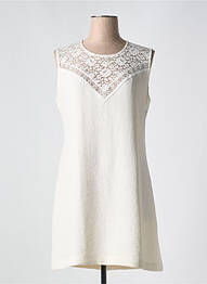 Robe mi-longue sans manche sans manche blanc PABLO femme