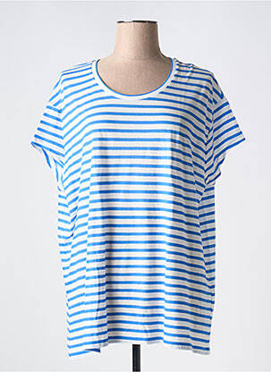 T-shirt coupe droite manches courtes bleu CLOSED femme