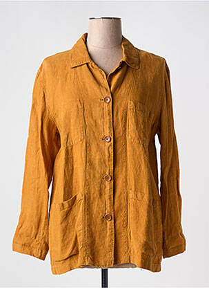 Veste casual coupe droite jaune HARTFORD femme