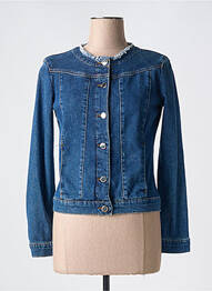 Veste casual col rond bleu PENNYBLACK femme