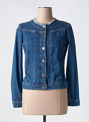 Veste casual col rond bleu PENNYBLACK femme