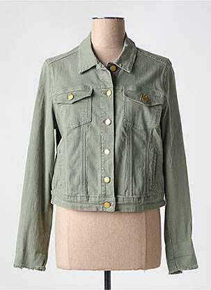 Veste casual coupe droite vert SIGNE NATURE femme