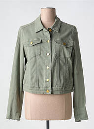 Veste casual coupe droite vert SIGNE NATURE femme