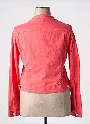 Veste casual col rond rose SIGNE NATURE femme