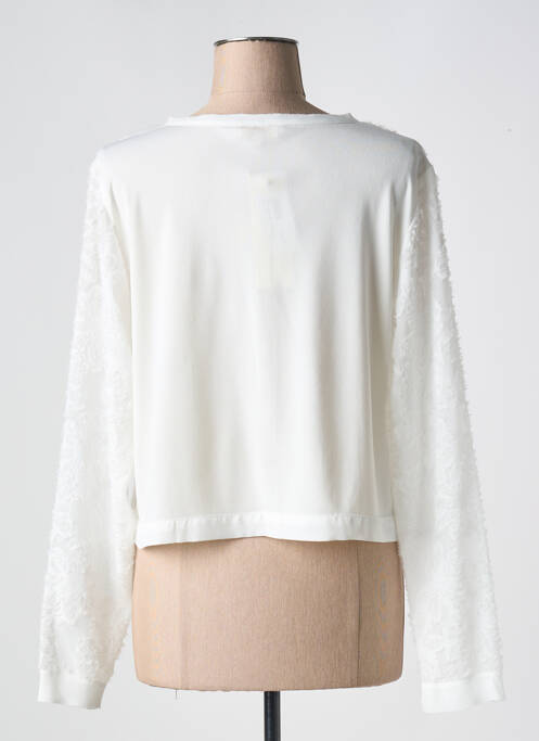 Gilet manches longues blanc SIGNE NATURE pour femme