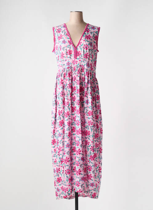 Robe longue rose CHICOSOLEIL pour femme