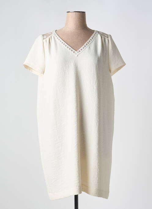 Robe mi-longue blanc PABLO pour femme