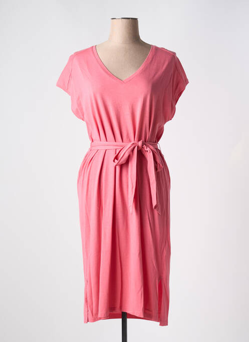 Robe mi-longue rose GANT pour femme
