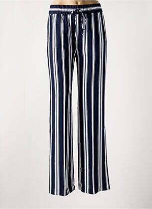 Pantalon droit taille élastique bleu TOMMY HILFIGER femme