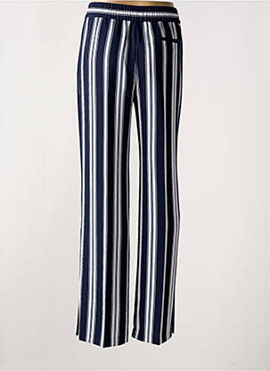 Pantalon droit taille élastique bleu TOMMY HILFIGER femme