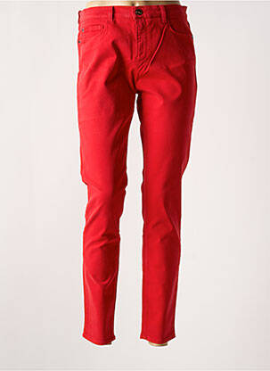Pantalon slim poches rouge EMPORIO ARMANI femme