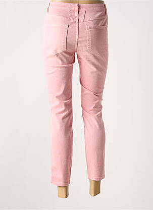 Pantalon 7/8 fermeture zippée sous rabat boutonné rose CLOSED femme